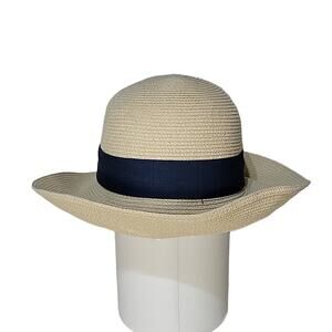 Furtalk Bow Detail Medium Brim Floppy Hat